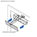 LOCKWOOD DOOR CLOSER SIZE 2-6 STD ARM BACKCHECK - CLIP ON COVER SILVER-10