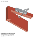 DOOR CLOSER SIZE 1-4 STD ARM BACKCHECK DELAYED ACTION SILVER-12