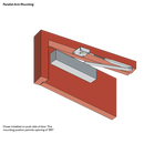 LOCKWOOD DOOR CLOSER SIZE 2-6 STD ARM BACKCHECK - CLIP ON COVER SILVER-12