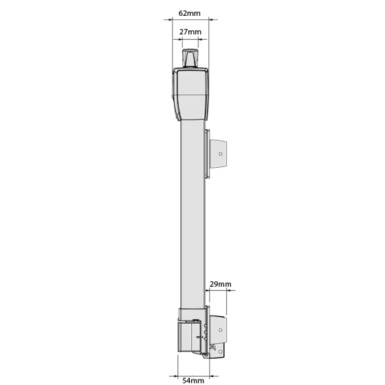 D&D TECH MAGNALATCH TOP PULL SERIES W/TRUCLOSE HINGE Kit