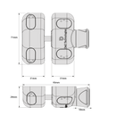 D&D TECH MAGNALATCH SIDE PULL SERIES 2-3