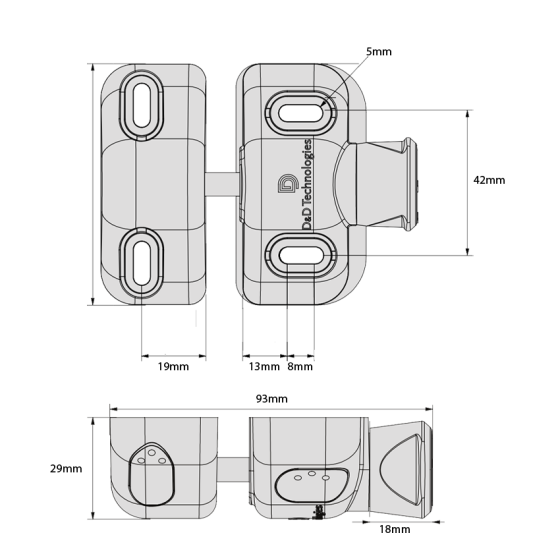 D&D TECH MAGNALATCH SIDE PULL SERIES 2 LOCKABLE