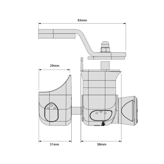 D&D TECH MAGNALATCH SIDE PULL SERIES 2 LOCKABLE