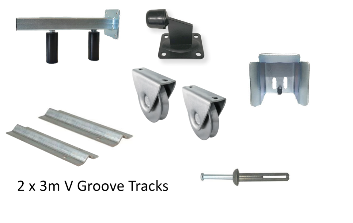 Sliding Gate Hardware Kit V Groove