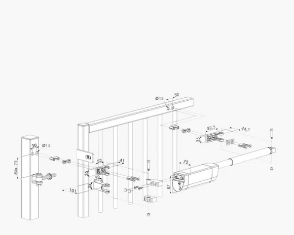 Locinox Samson 150 kg -2m Wide Gate Closer