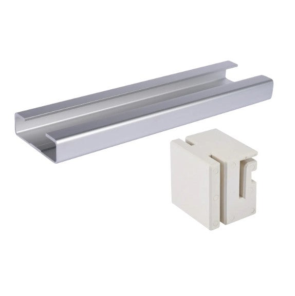 WHITE Sliding Gate Guide Block and Channel