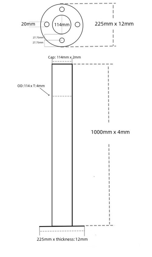 Galvanized Steel Bollard