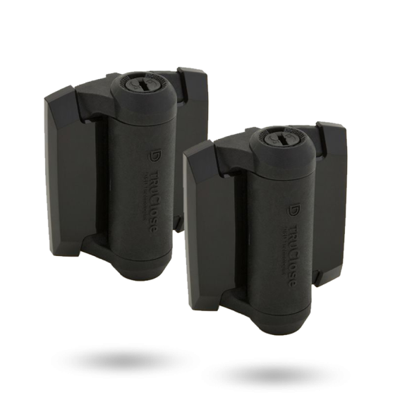 D&D TECH TRUCLOSE TCA1 REG HINGE - BLK TRIM