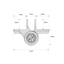 D&D TECH TRUCLOSE TCA1 REG HINGE - BLK TRIM-6