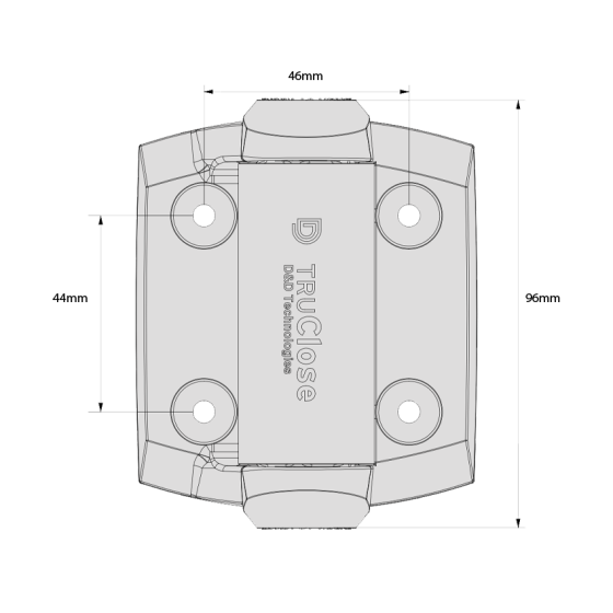 D&D TECH TRUCLOSE TCA1 REG HINGE - BLK TRIM