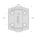 D&D TECH TRUCLOSE TCA1 REG HINGE - BLK TRIM-7