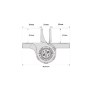DD TECH TRUCLOSE TCHD1A HVY DUTY HINGE - WHT TRIM WHITE-6