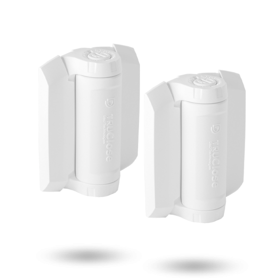 DD TECH TRUCLOSE TCHD1A HVY DUTY HINGE - WHT TRIM WHITE