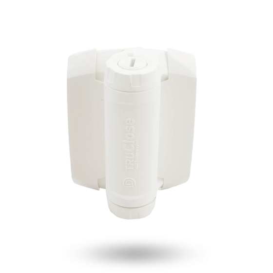 DD TECH TRUCLOSE TCHD1A HVY DUTY HINGE - WHT TRIM WHITE
