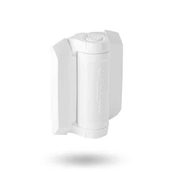 DD TECH TRUCLOSE TCHD1A HVY DUTY HINGE - WHT TRIM WHITE