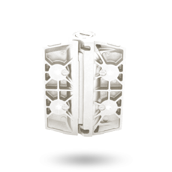 DD TECH TRUCLOSE TCHD1A HVY DUTY HINGE - WHT TRIM WHITE