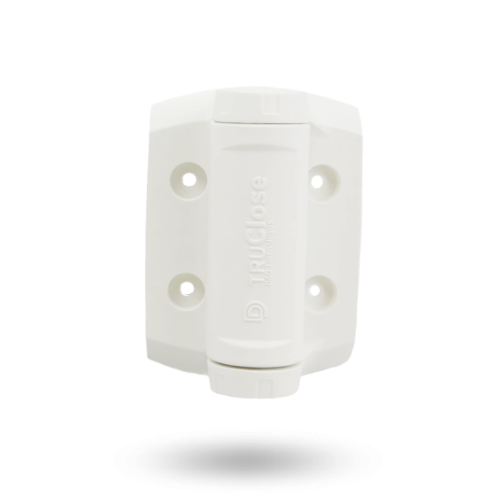 DD TECH TRUCLOSE TCHD1A HVY DUTY HINGE - WHT TRIM WHITE