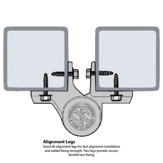 DD TECH TRUCLOSE TCHD1A HVY DUTY HINGE - WHT TRIM WHITE