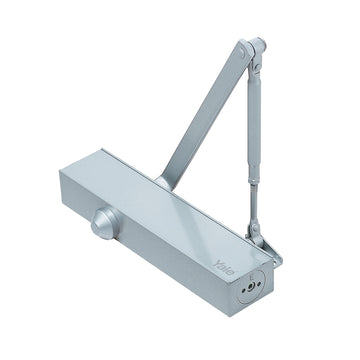 Yale SIZE 2-6 POWER ADJUSTABLE DOOR CLOSER WITH BC, DA & PA BRACKET SILVER
