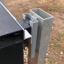 BLACK Sliding Gate Guide Block and Channel-2