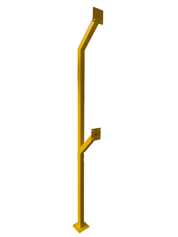 Yellow Aluminium Dual Gooseneck Pedestal