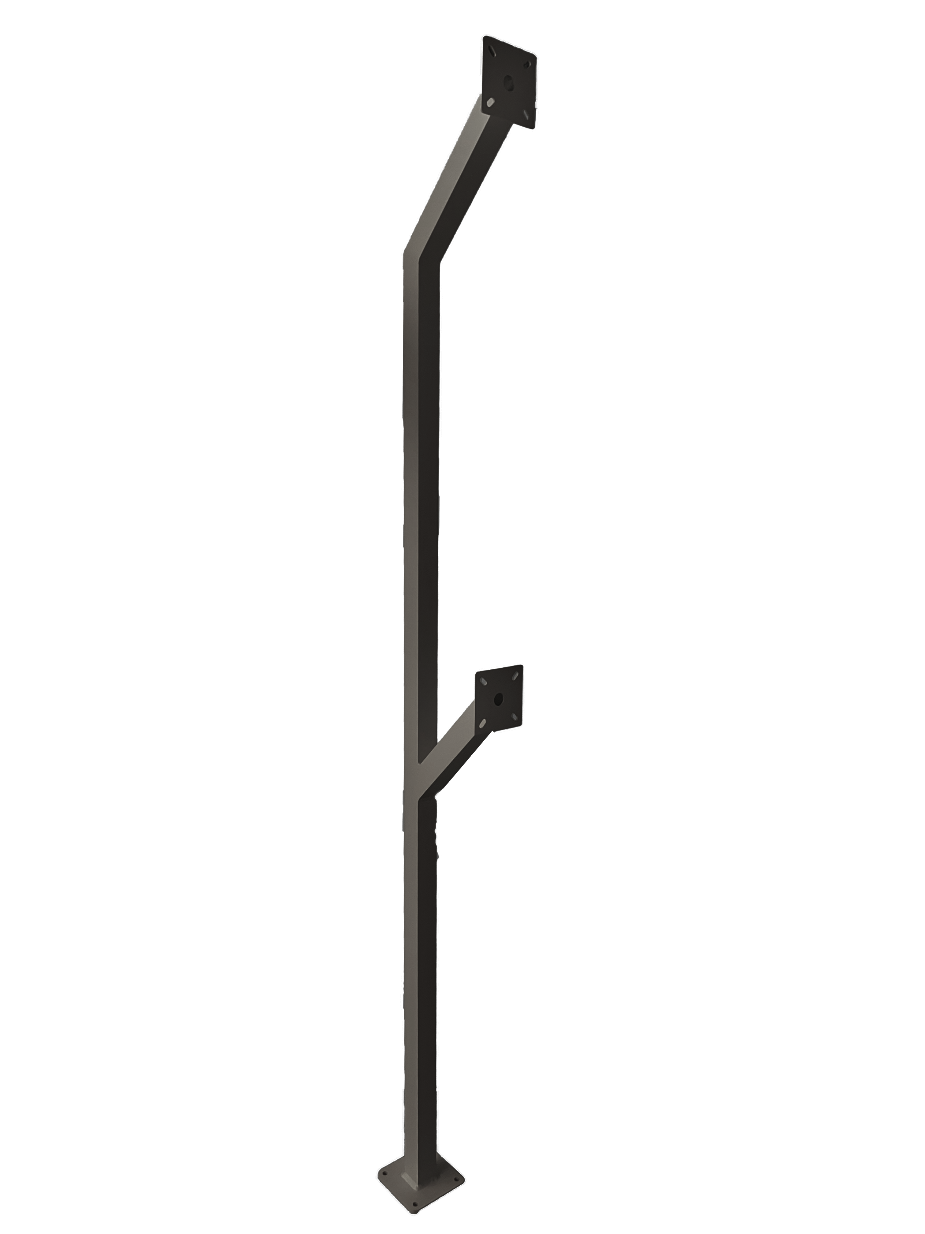 Black Aluminium Dual Gooseneck Pedestal | Beninca Gate Automation