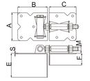 Self Closing Gate Hinge for Lightweight Gates-2