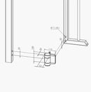 Locinox Dino Double Bearing 180 deg Hinge-4