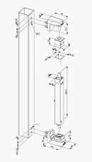 Locinox Interio Internal 150kg Gate Closer Hinge-3