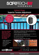 **CLEARANCE SALE** SafeTech Heavy Duty Self-Closing Adjustable Tension Hinges (Large)-4