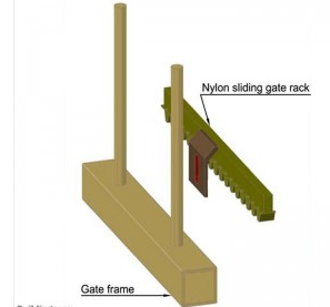 Sliding Gate Nylon Gear Rack 1 Meter (Residential and Light Commercial Use)