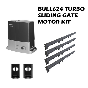 **LIMITED TIME SPECIAL** BENINCA BULL624 TURBO Sliding Gate Motor Kitset - 600KGS 24V DC