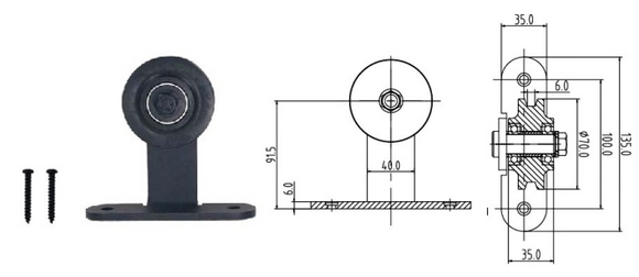 T-Shape Door Roller Kit