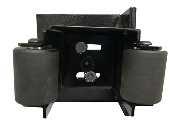 Sliding Gate Closing Catcher With Guiding Rollers Black