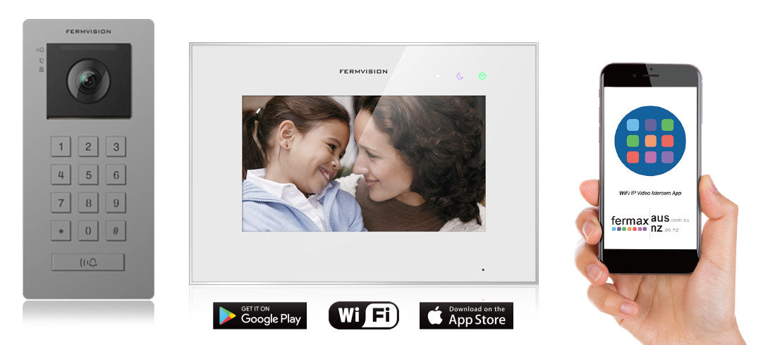 Fermax Q-Series 2-wire Intercom with integrated keypad and WiFi connectivity
