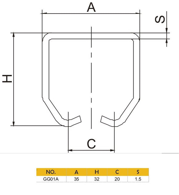 Hanging Door Roller Track (Small)