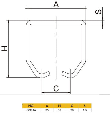 Hanging Door Roller Track (Small)