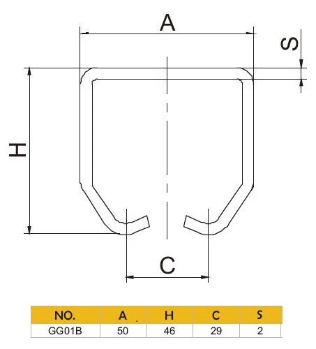 Hanging Door Roller Track (Medium)