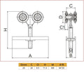 Hanging Door roller (Small)