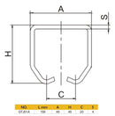 Hanging Door Track Joiner Bracket (Small)-2