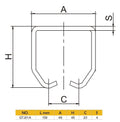 Hanging Door Track Joiner Bracket (Small)