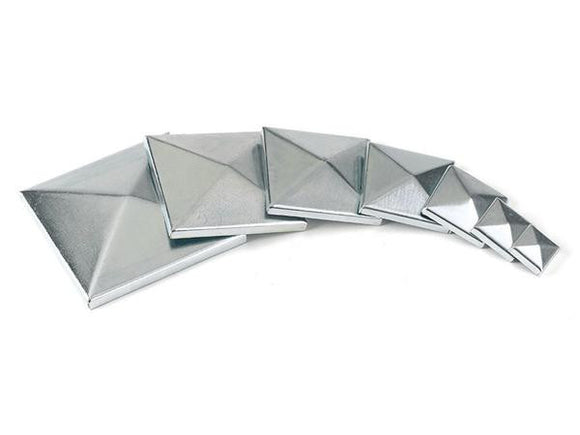 Square Galvanized Post Cap 100mm x 100mm