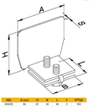 Hanging Door Track End Cap (Large)-2