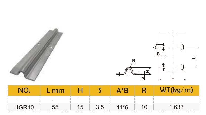 Sliding Gate Galvanized Steel Floor 20mm U Groove Track To Bolt 3M
