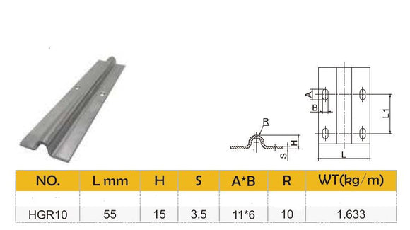 Sliding Gate Stainless Steel 20mm U Groove Track To Bolt 3M