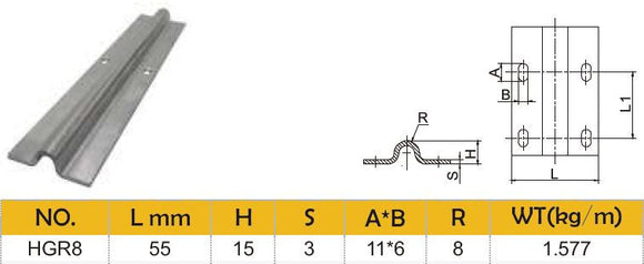U Track 16mm U Groove Stainless Steel Track To Bolt 3M
