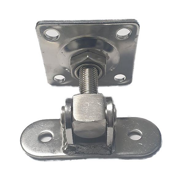 Stainless Steel Adjustable Gate Hinge with Square Plate