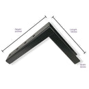 L Bracket Powder Coated Black For Guiding Rollers-2