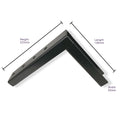 L Bracket Powder Coated Black For Guiding Rollers