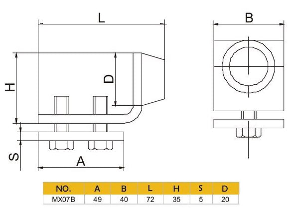 Hanging Door Stopper for Track (Medium)